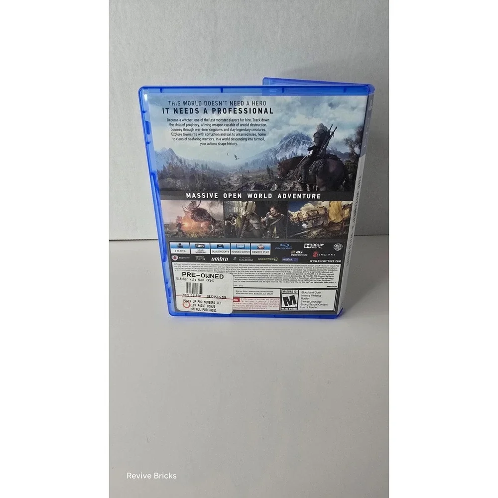 The Witcher 3 WWild Hunt Sony PlayStation 4 PS4 2019 CIB Complete W/ Extras Work
